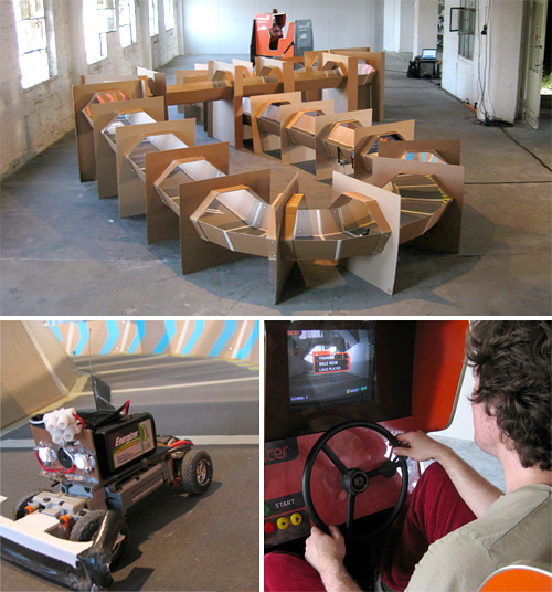 RACER Interactive Video Game Installation (Image courtesy sputnic)