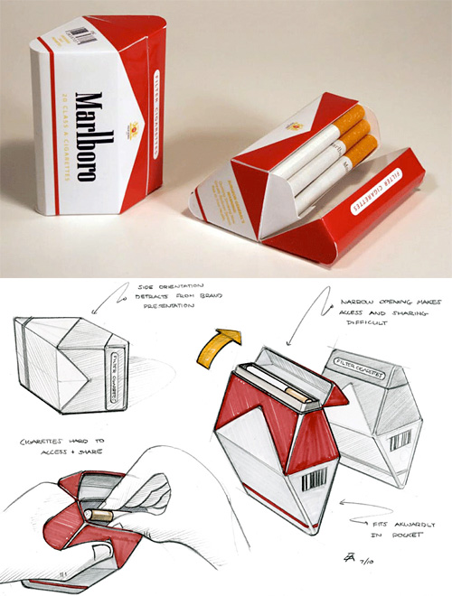 Redesigned Diamond Cigarette Packaging (Images courtesy Erik Askin)