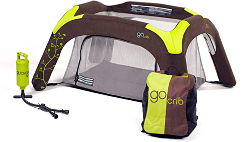 Inflatable GoCrib (Image courtesy Guava Family)