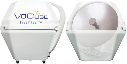 VuQube Portable Satellite Dish (Images courtesy SkyMall)