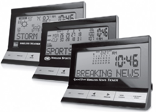 Excalibur Wireless News Ticker (Image courtesy wireless goodness)