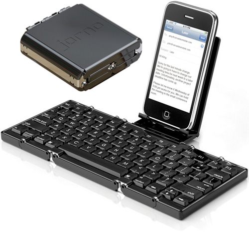 Jorno Folding Bluetooth Keyboard (Images courtesy Cervantes Mobile LLC)