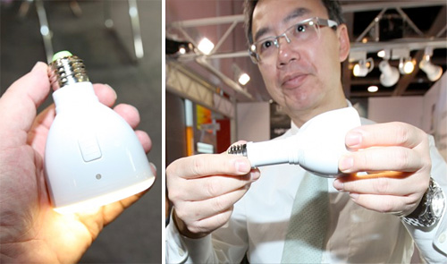 Rechargeable LED Bulb (Images courtesy Gizmag)