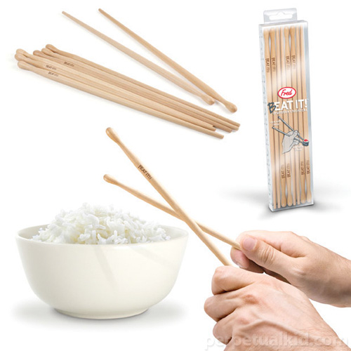 Beat It! Chopstick Drumsticks (Image courtesy Perpetual Kid)