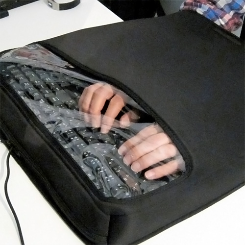 Soundproof Keyboard Cover (Image courtesy Geek Stuff 4 U)