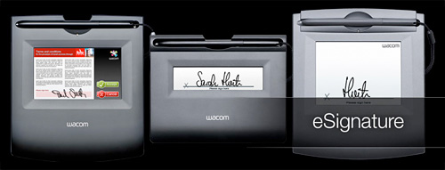 Wacom eSignature Tablets (Image courtesy Wacom)