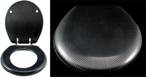 Carbon Fiber Toilet Seat (Images courtesy Carbon Fiber Gear)