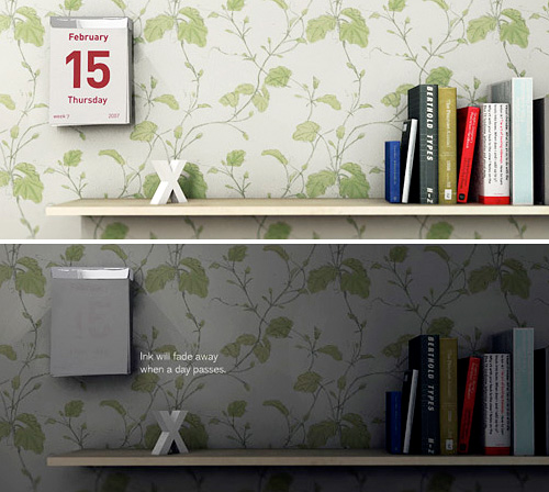Disappearing Calendar (Images courtesy Shi Yuan)