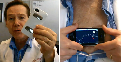 iPhonECG (Images courtesy Lifetone Technology)
