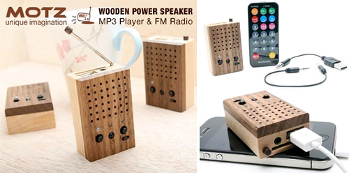 Motz Tiny Wooden Power Speaker (Images courtesy Pyramid Distribution)