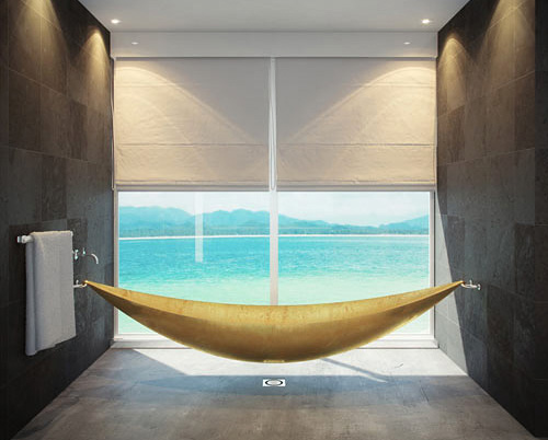 Hammock-Inspired Vessel Tub (Image courtesy Splinter Works)