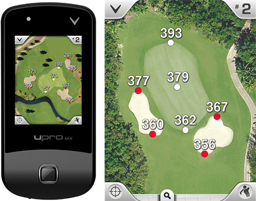 Callaway's upro mx GPS Device (Images courtesy Callaway)