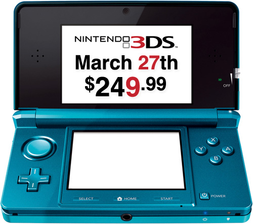 Nintendo 3DS (Image courtesy Nintendo)