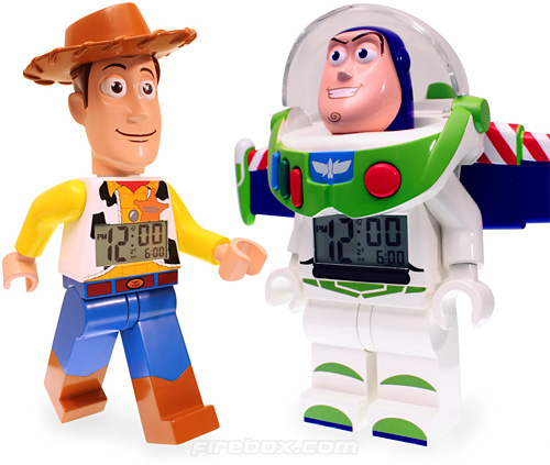 Toy Story LEGO Alarm Clocks (Images courtesy Firebox.com)