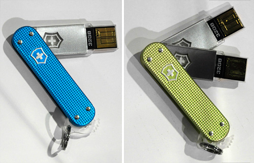 Victorinox Slim & Slim Duo Flight-Friendly Flash Drives (Images property OhGizmo!)