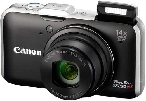 Canon's New PowerShot SX230 HS (Image courtesy Canon)