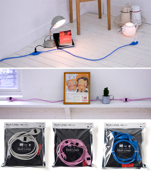 Multi Lines Extension Cords (Images courtesy Connect Design)
