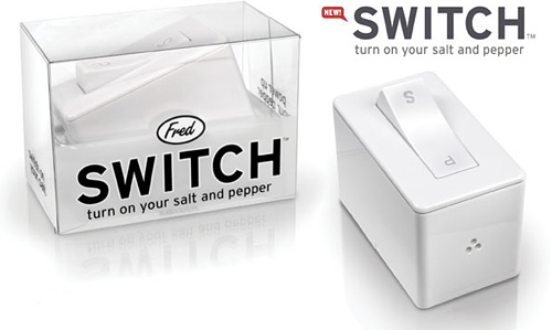 Switch Salt And Pepper Shaker (Image courtesy Fred&Friends)
