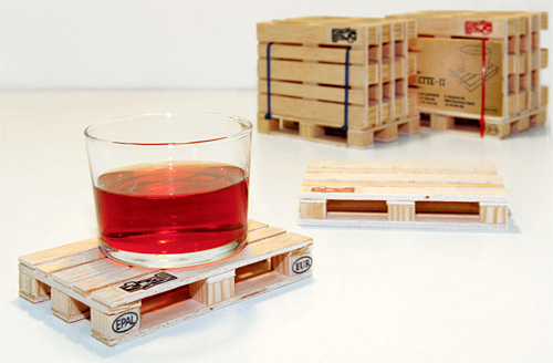 Shipping Palette Coasters (Image courtesy designboom)