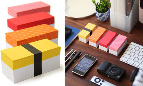 Sushi Memo Blocks (Images courtesy Matomeno)