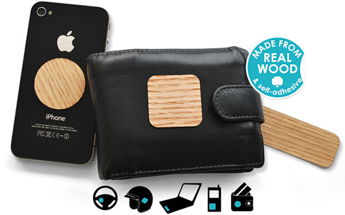 Self-Adhesive Touch Wood Patches (Image courtesy SUCK UK)
