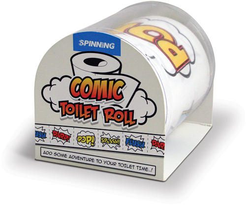 Comic Toilet Roll (Image courtesy Spinning Hat)