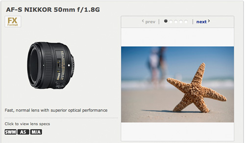 nikkor_50mm Nikkor AF-S 50mm ƒ1.8G Lens (Image courtesy Nikon Rumors)