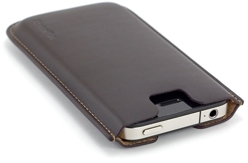 XtremeMac Leather Sleeve (Image property OhGizmo!)