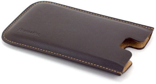 XtremeMac Leather Sleeve (Image property OhGizmo!)