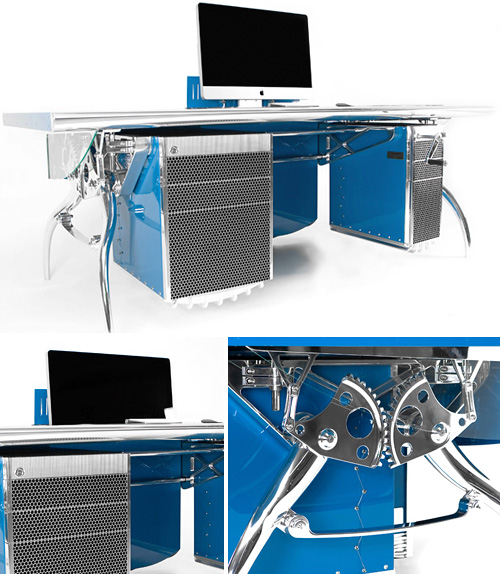 Bugatti Grand Prix Inspired Desk (Images courtesy Luzzo Bespoke)