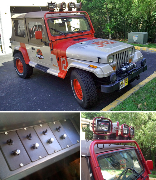 Jurassic Park Themed Jeep Wrangler (Images courtesy eBay)