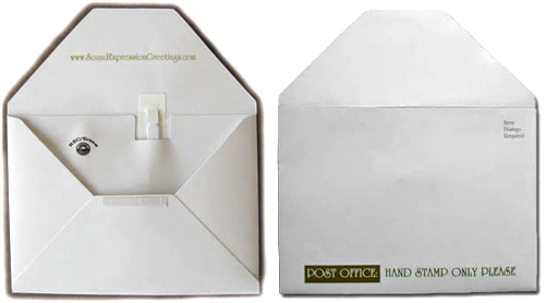 Talking Recordable Envelopes (Images courtesy Sound Expression Greetings)