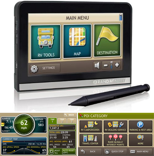 Rand McNally TripMaker RVND (Images courtesy Rand McNally)