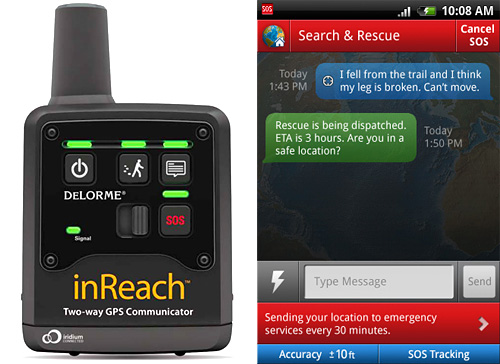 DeLorme inReach (Images courtesy DeLorme)