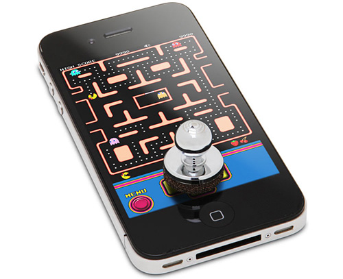 JOYSTICK-IT Arcade Stick for iPhone (Image courtesy ThinkGeek)