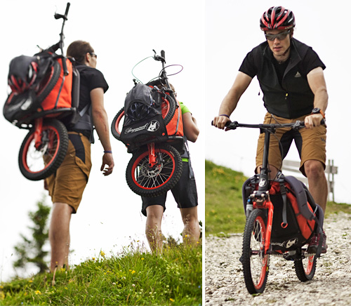 Bergmönch Backpack Scooter (Images courtesy Koga B.V.)