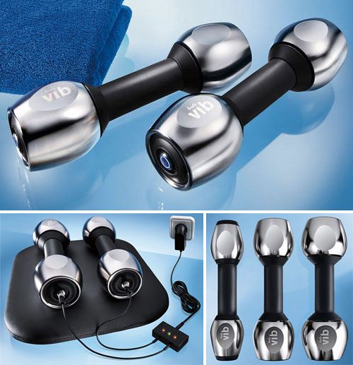 BodyVib Vibrating Dumbbells (Images courtes Pro-Idee)