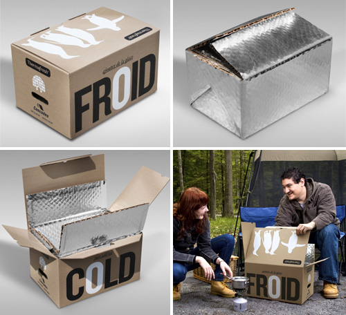 cardboard_cooler Recycled Cardboard Cooler Boxes (Images courtesy Cascades)