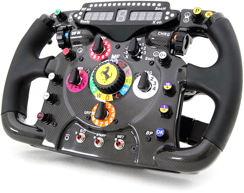 Full Size 2011 Ferrari 150° Italia Steering Wheel Replica (Image courtesy Ferrari)