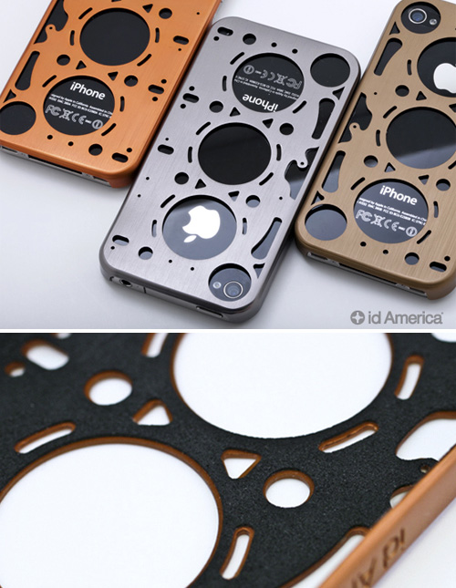 gasket Gasket Inspired Brushed Aluminum iPhone 4 Case (Images courtesy id America)