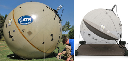 GATR Inflatable Satellite Antenna (Images courtesy GATR)