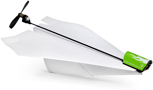 Electric Paper Airplane Conversion Kit (Image courtesy ThinkGeek)