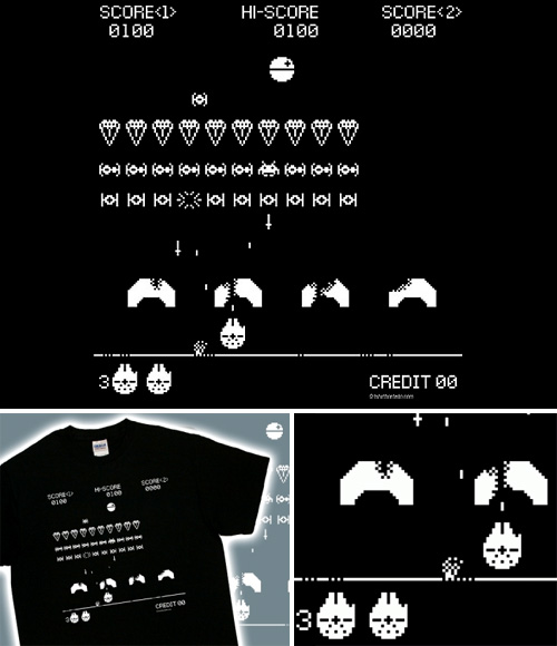 starwars_invaders_tee Space Invaders Strike Back Tee (Images courtesy Tshirtbordello)