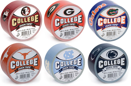 College Branded Duck Tape (Images courtesy Duck Tape)