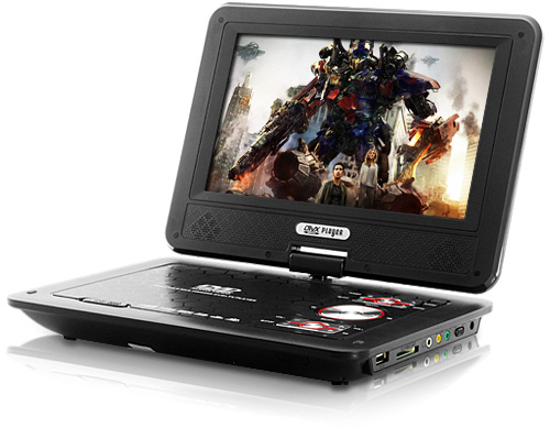 9 Inch Widescreen Portable DVD Player with Copy Function (Image courtesy Chinavasion)