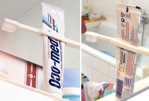 Tube Squeezing Toothbrush (Images courtesy Catherine Werdel)
