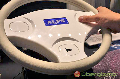 ALPS Trackpad Steering Wheel (Image courtesy Ubergizmo)