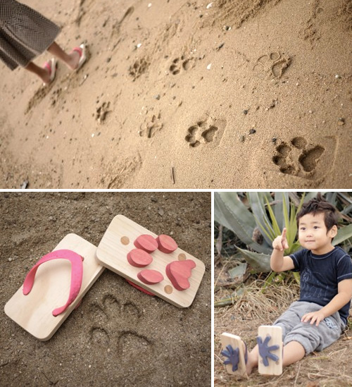 Ashiato Footprint Sandals (Images courtesy Kiko+)