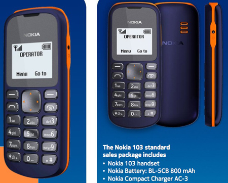04 Nokia 103 Finland’s cheapest mobile phone