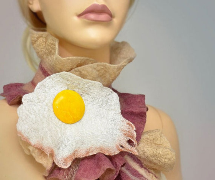 Bacon and Egg Scarf1